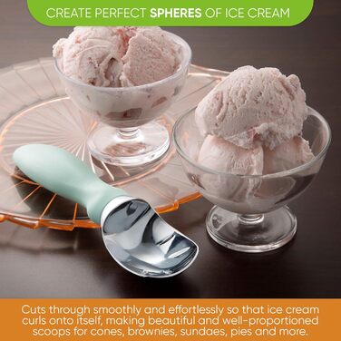Професійний дозатор для морозива Spring Chef Robuster: для gelato, сорбету, тіста та замороженого йогурту. Металевий, для кухні, миється в посудомийній машині. 1 шт.