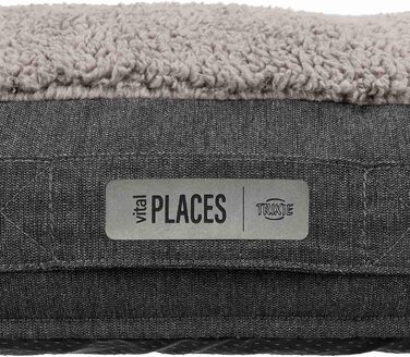 Ортопедична подушка для собак TRIXIE 'Vital Kissen Bendson', овал, 80 x 55 см, сірий колір