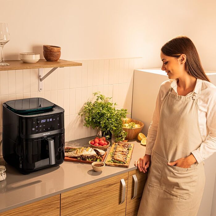 Фритюрниця Cecotec Cecofry Absolute 7600 7.6л, 2000 Вт, Цифрова, PerfectCook, Регулювання температури та часу, Touch-панель, 8 режимів, Захист від перегріву
