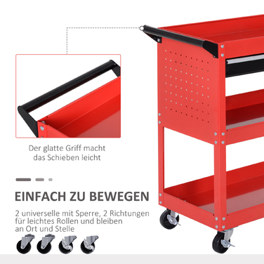 HOMCOM Garden Bench, 60 kg Weight Capacity, Red, Weatherproof & Stable, Ideal for Garden & Patio