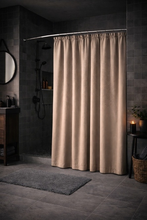 Текстильна штора для ванни NOW-ART, 200 x 200 см