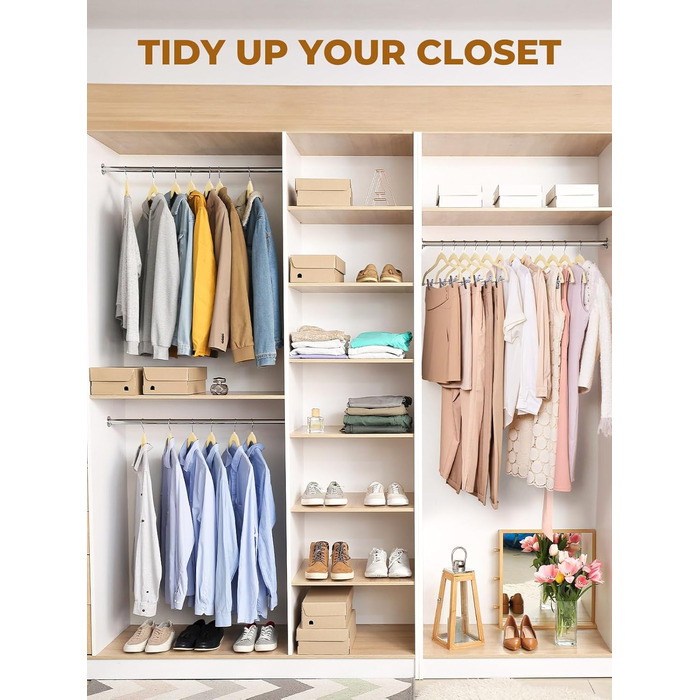 Бархатні вішалки для спідниць HOUSE DAY, 24 шт., з кліпсами, ультратонкі, неслизькі, економія місця, бежевий колір