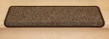 Kettelservice-Metzker Rambo Step Mats in a 15-Piece Value Pack, Half-Round, Brown