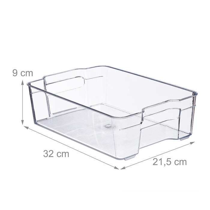 Relaxdays Refrigerator Organizer with Handles