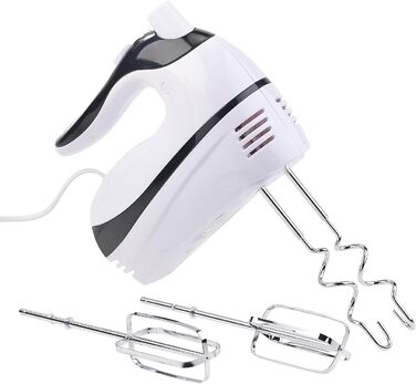Ручний міксер Rosenstein & Söhne з 5 швидкостями та Turbo, 4 гачки, до 500 Вт (вінчик, міксер, кухонний помічник)