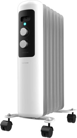 Електричний масляний радіатор Cecotec ReadyWarm 750 Space White – 1500 Вт, 3 режими, для кімнат до 15 м²