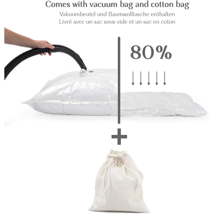Alreya Quilt Cover 240x220 cm Down Comforter - 100% Cotton Top - Hypoallergenic for Allergy Sufferers - Soft & Warm All-Season Duvet - Breathable Quilt