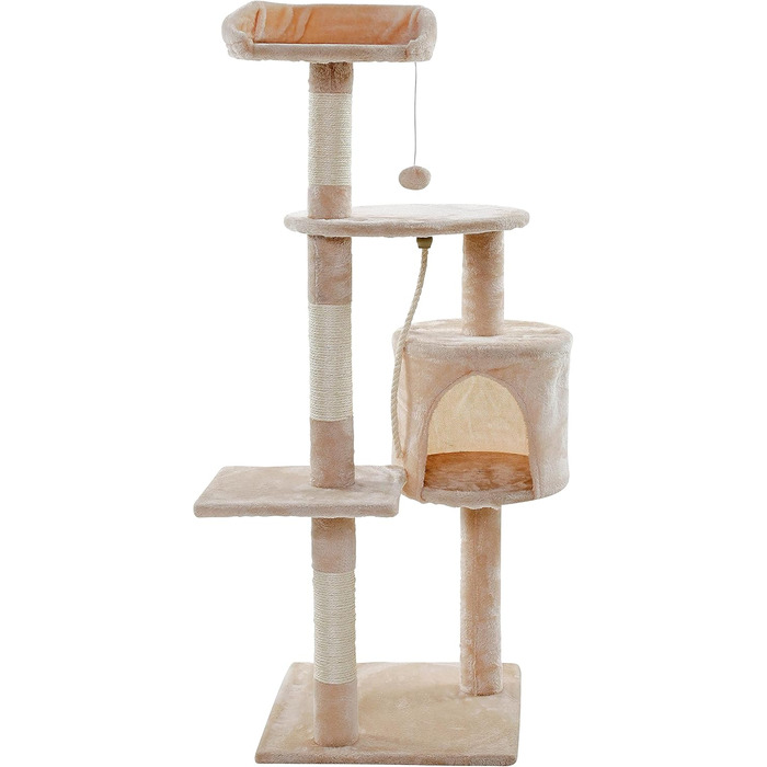 Кігтеточка для котів ESTEXO 112 см, XL, кріпиться до стіни, бежева