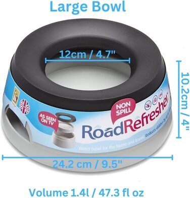 Поїлка для собак Road Refresher - дорожня поїлка для тварин, сіра