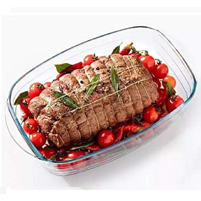 Ôcuisine прямокутна каструля 3,0 л, скляна, прозора, 6,48 см