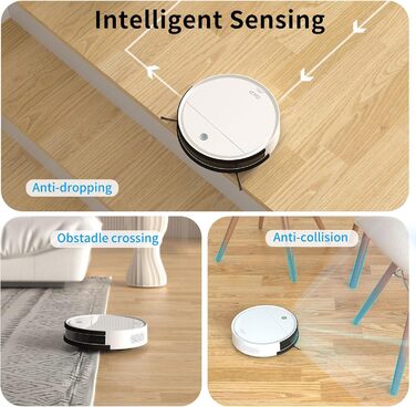 Робот-пилосос OKP K5 з потужністю 5000Pa, навігацією, HEPA-фільтром, Wi-Fi та для тварин, килимів та твердих підлог