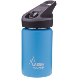 Laken Kantine & Water Bottle Jannu Thermos Flask made of 18/8 Stainless Steel and Double-Walled Vacuum (350 ml, Light Blue)
