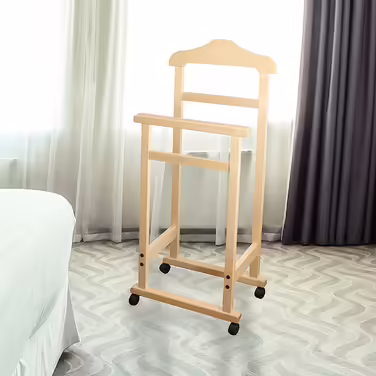 MAURY'S Clothes Rack Pratic Beechwood 44 x 25 x H 98 cm … (Natural)