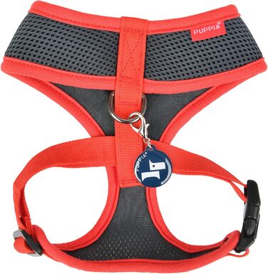 Шлейка для собак Puppia Soft Harness II, сіра, XL - м'яка, зручна та регульована