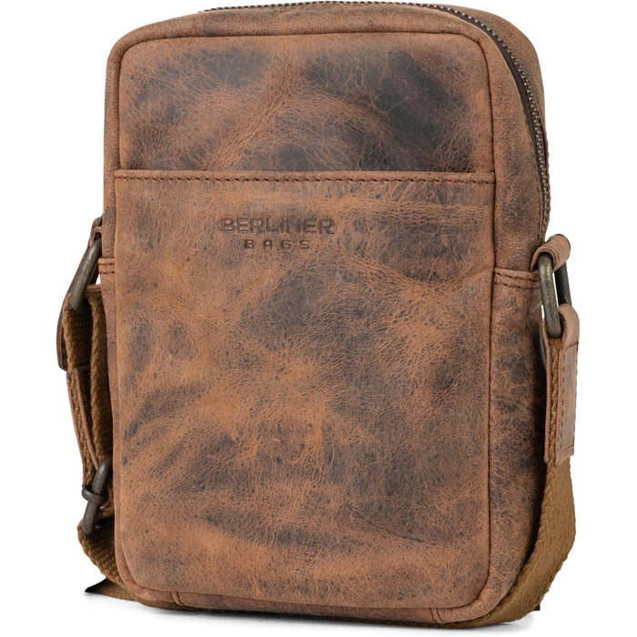 Чоловіча сумка через плече Berliner Bags Tom з натуральної шкіри, чоловіча сумка-кросбоді (Earth, S)