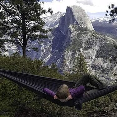 Гамак Outdoor Vitals Ultraleichte (Антрацит, Single Plus) з кріпленнями: Whoopie Sling, ременями для дерев та сумкою