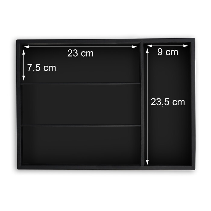 Relaxdays Cutlery Box with 4 Compartments