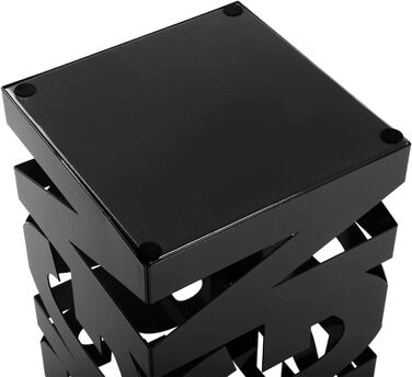 Modern Umbrella Stand for Entryway, Room, or Hallway - Metal, White & Black