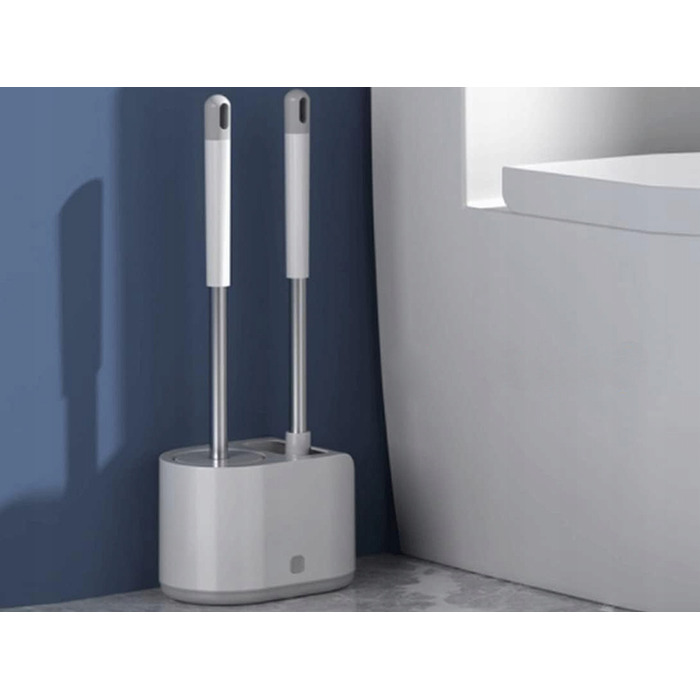 Силіконовий набір для чищення унітаза 2в1: подвійний комплект щіток для туалету