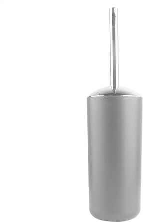 Комплект аксесуарів для ванної кімнати на 6 предметів: дозатор для мила, мильниця, тримач для зубних щіток, стакан для ополіскування, тримач для унітазу, сміттєвий бак (сірий)