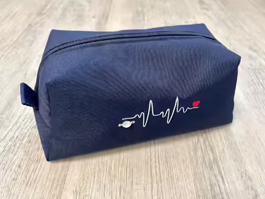 EKG heart rate cosmetic bag large travel bag wash bag travel pharmacy medical bag doctor nurse