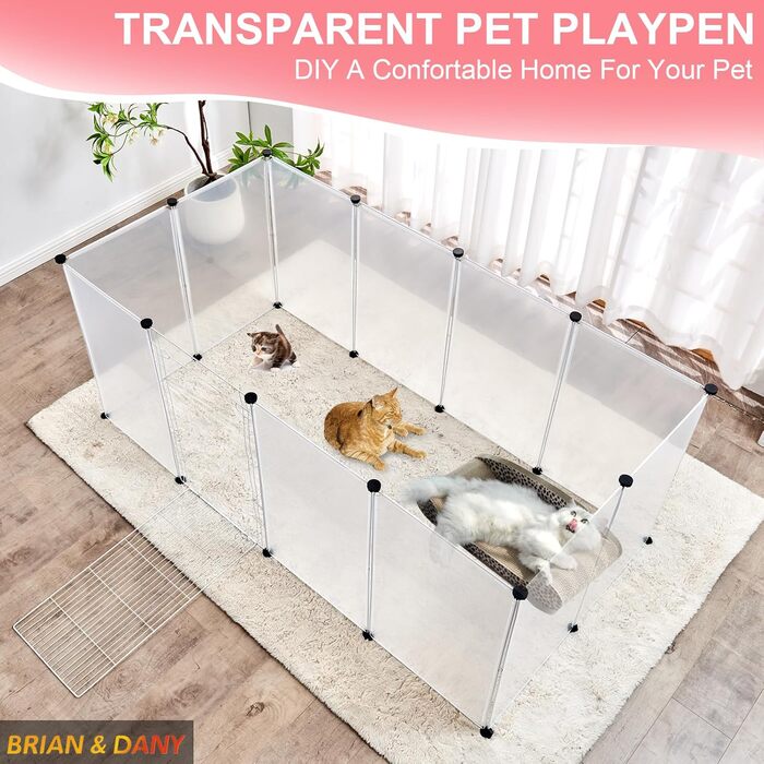 Клітка-загон для дрібних тварин Brian & Dany, 12 панелей, 180x90x75 см