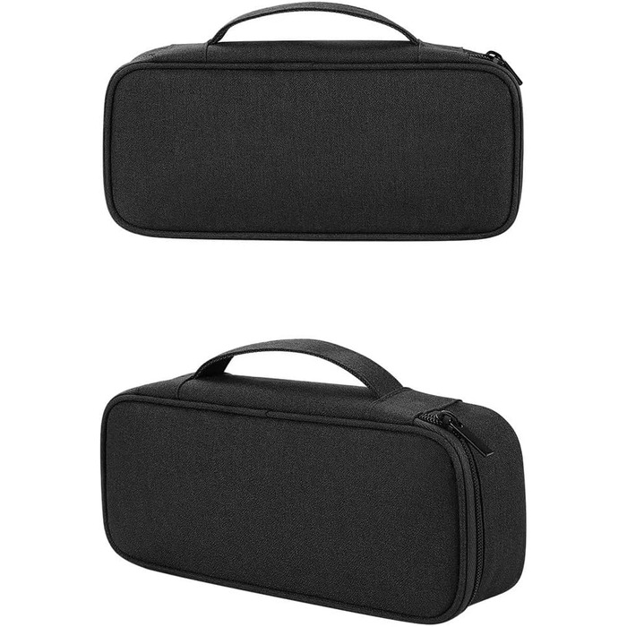 Органайзер для електроніки Arae Elektronik Organizer Tasche Kabel Tech Pouch - міцний чохол для зберігання кабелів та гаджетів з вологозахистом, легкий, для подорожей та повсякденного використання, чорний, великий (L)