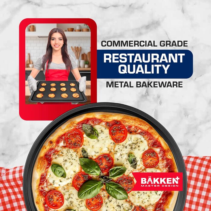 Набір форм для випічки Bakken 10 штук з антипригарним покриттям, карбонова сталь, PFOA та PTFE-free
