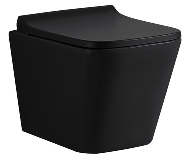Кришка-сидіння для унітаза Lavita Lago Black, чорний duroplast
