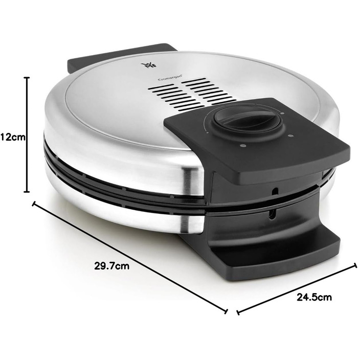 WMF Lono Edition Heart-Shaped Waffle Maker - Adjustable Browning, Stainless Steel, 900W