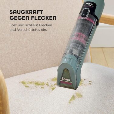 Shark StainForce: портативний бездротовий видалення плям та запахів для килимів та меблів (HX100EUCP)