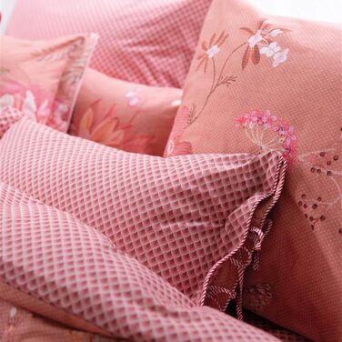 Декоративна подушка Pip Studio Tokyo Bouquet рожева з квітковим принтом, двосторонній дизайн, 35x60 см
