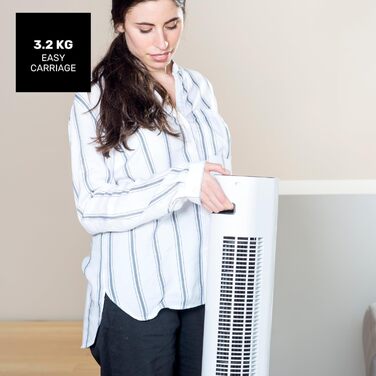 Турбовентилятор Taurus | 50W | 110 см | 3 швидкості | 3 режими | Таймер | Обертання | Пульт ДК | Білий | Taurus