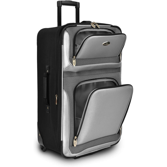 Набір валіз U.S. Traveler New Yorker (4 шт) - червоний, легкий, м'який, розширюваний