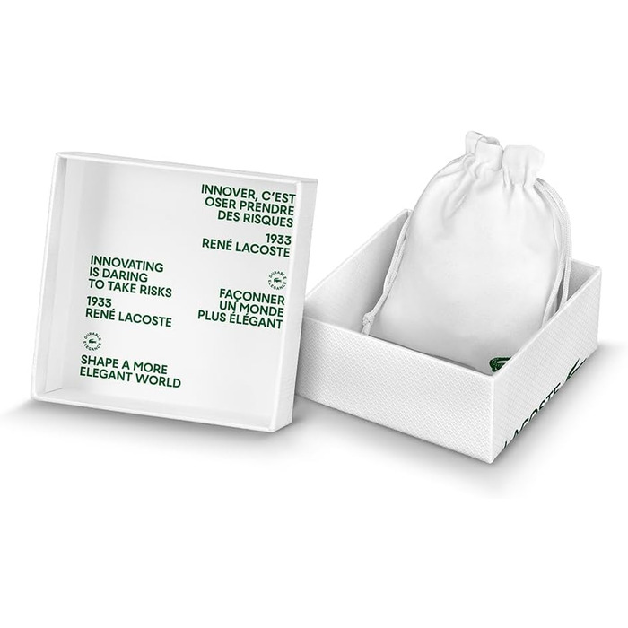 Браслет Lacoste MetroPole з застібкою-кнебелем, візерунок petit piqué, рожеве золото (для жінок)