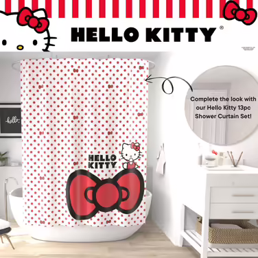 Hello Kitty Soap/Lotion/Hand Sanitizer Dispenser, Resin, 294 ml, Official Licensed Product Franco
