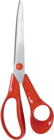 Ножиці універсальні для лівші Fiskars Classic 21 см, нержавіюча сталь, червоні ручки