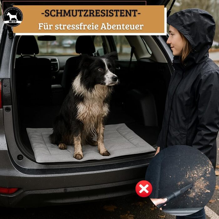 Килимок для собак Abby & Ivy 90x70 см - Зручний, складаний, миючий, для подорожей та активного відпочинку. Підходить для маленьких та середніх собак.