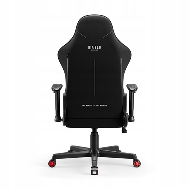 Ігрове крісло Diablo Chairs X-ST4RTER, чорна тканина, чорно-червоне