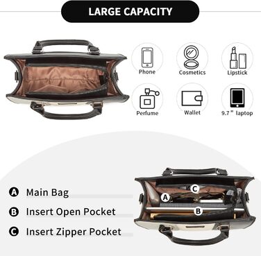 Сумка жіноча Miss Lulu середнього розміру, PU шкіра, сіра. Зі знімним ремінцем, для офісу, школи, подорожей та покупок