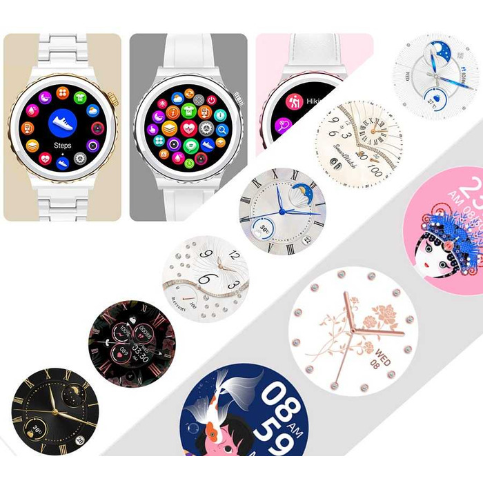 Смарт-годинник Smart-Trend GT, білий з золотом