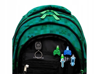 Багатовідсінковий шкільний рюкзак AstraBag, зелений, 20 л