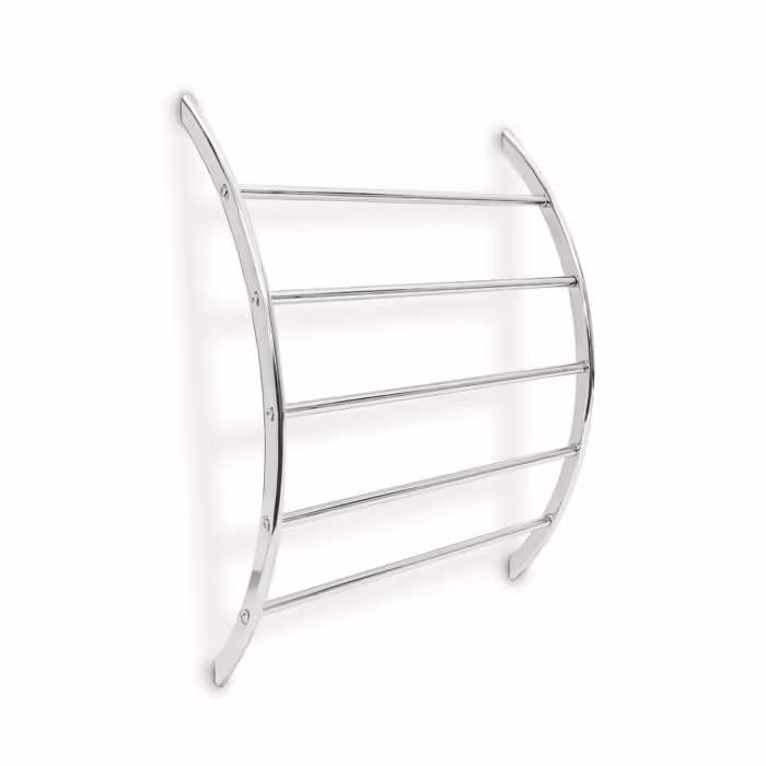 Relaxdays Wall Towel Rack, Steel, 5 Bars