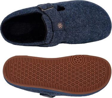 Фетрові тапочки Sisttke для дому, чоловічі/жіночі, зимові, закриті, з супінатором, темно-синій, 36 EU