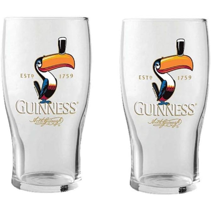 Пивні келихи Guinness Toucan 2 шт, 1 пінта - Оригінальний посуд для пива