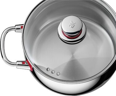 Каструля з ручкою WMF Quality One 16 см без кришки, 1,7 л, каструля для молока, каструля нержавіюча сталь Cromargan, без покриття, Ø 16 см