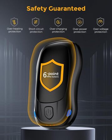 Електричні грілки для рук 2 шт. з AI-чіпами, багаторазові, з магнітним USB-підключенням, 3 режими нагріву, до 24 годин роботи, чорні - подарунок для жінок та чоловіків