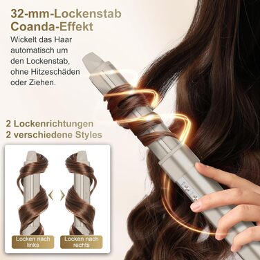 7MAGIC Airstyler 6-в-1: стайлер, плойка, фен, іонізація, для волосся, професійний, для особливих випадків, золото