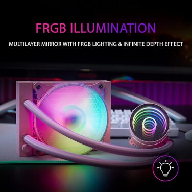 Система водяного охолодження Mars Gaming ML-ONE120 Rosa для CPU, 200W, RGB, тиха вентиляція