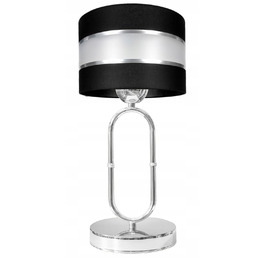 Стильна настільна нічна лампа з рифленим кулястим плафоном, сучасний хром, LED E27